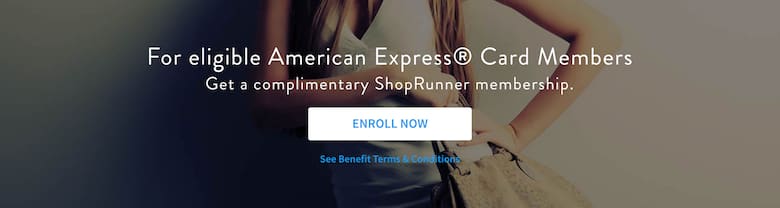 Complimentary American Express ShopRunner Membership