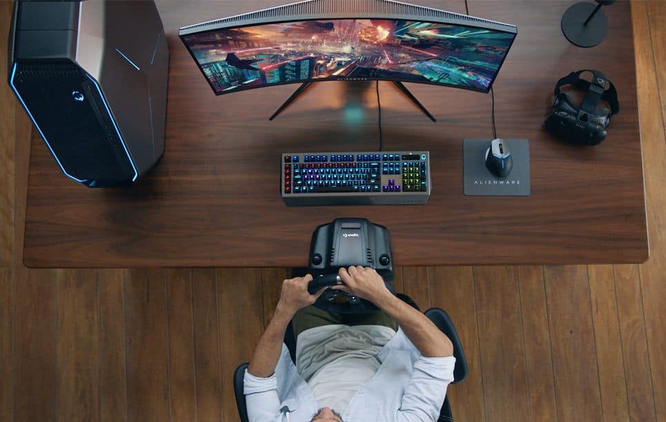 Alienware 34-inch Curved Gaming Monitor setup