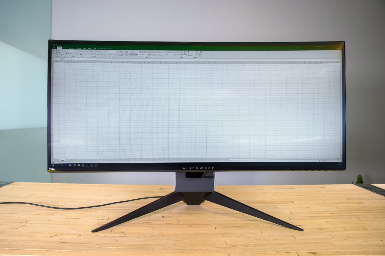 Alienware 34-inch Curved Gaming Monitor using Excel Slickdeals