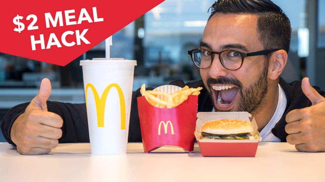 McDonald's app, free fry fridays, $2 meal hack