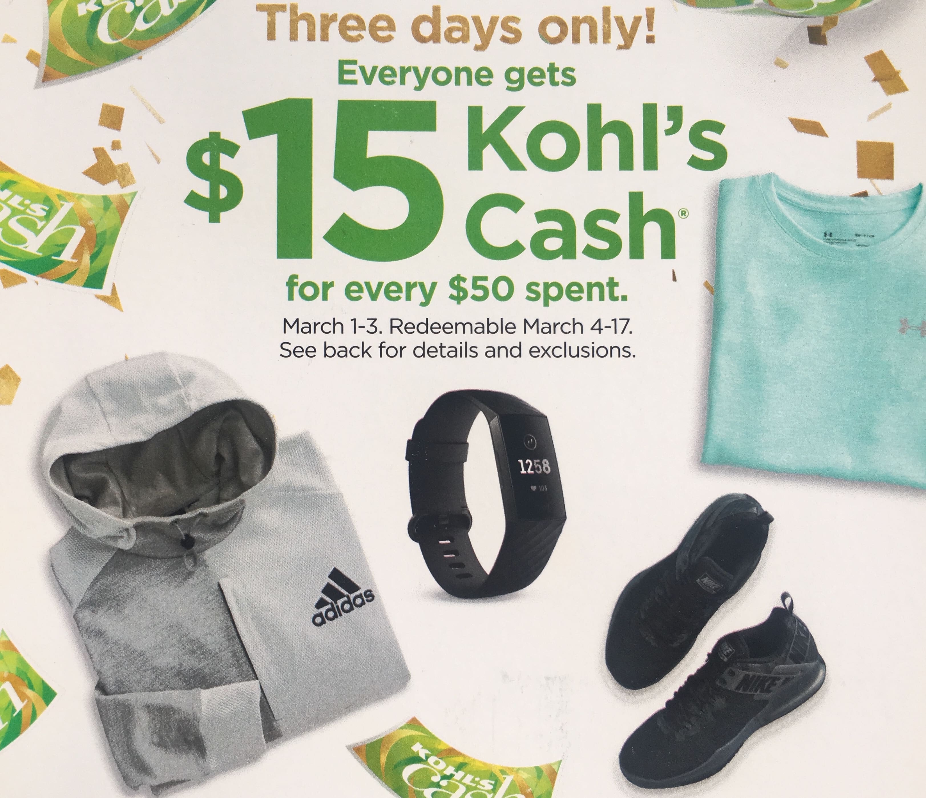 Kohl's Cash Anniversary Sale: $15 Kohl's Cash
