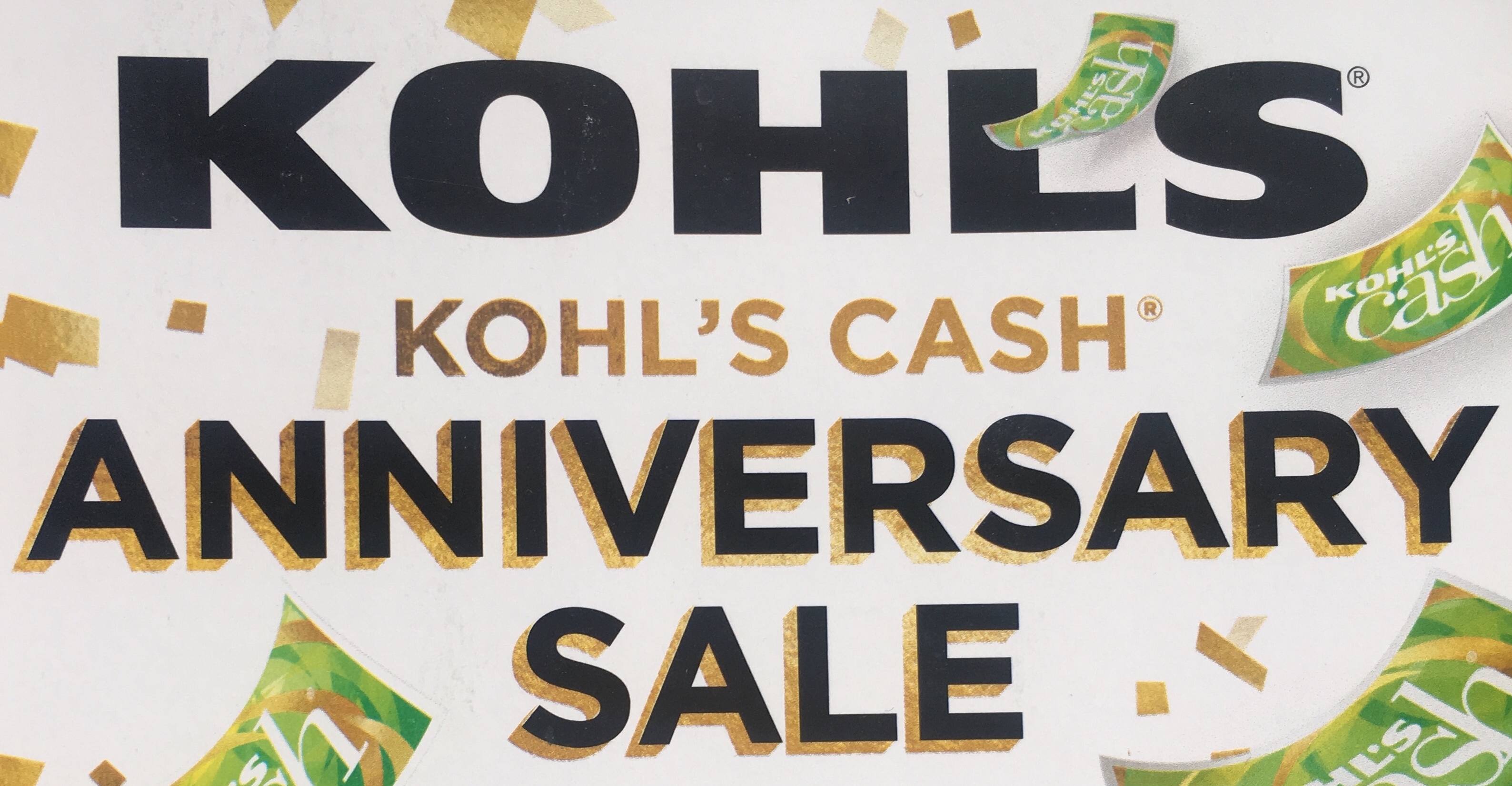 Kohl's Cash Anniversary Sale