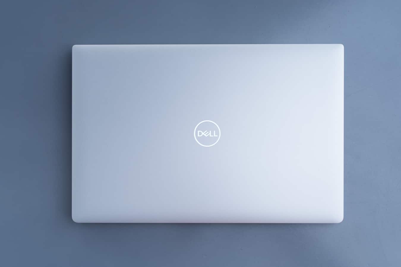 Dell XPS 15 laptop silver exterior