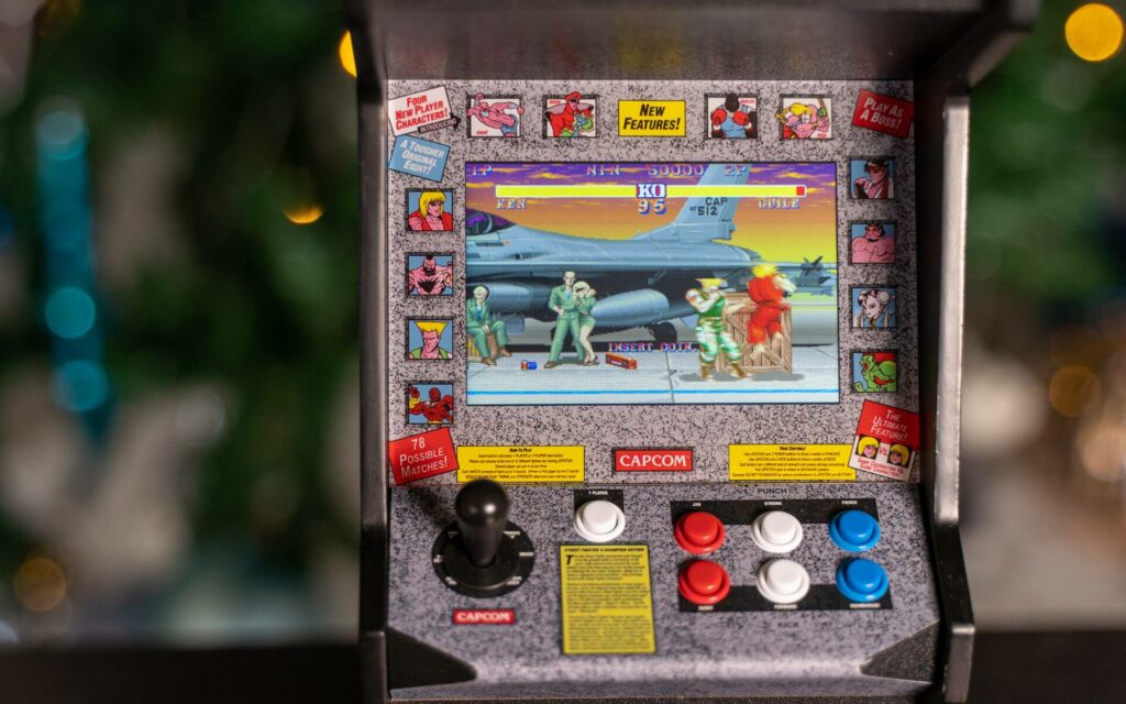 street fighter 2 mini arcade gameplay screen