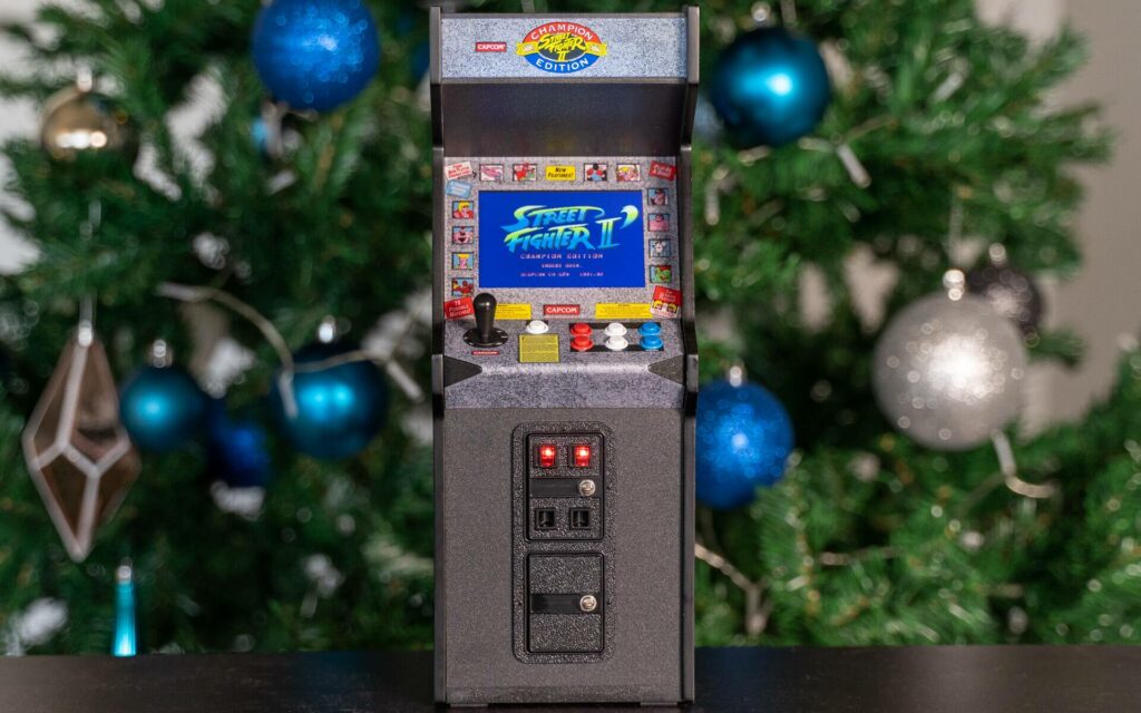 street fighter 2 mini arcade front view