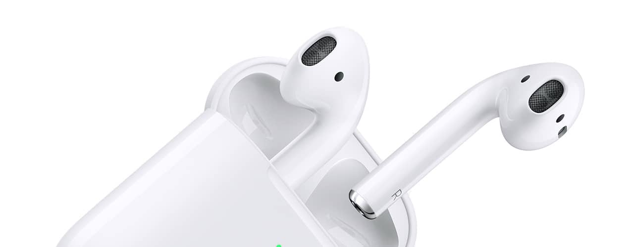 airpods on white background