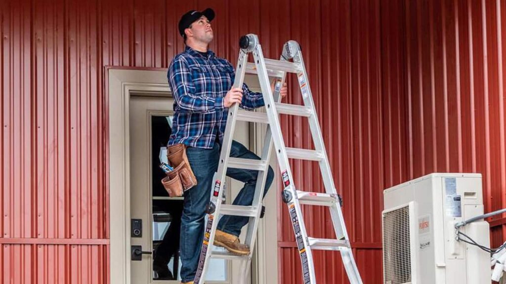 handyman-standing-on-18-ft-gorilla-ladder
