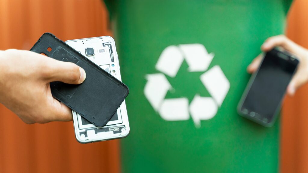 recycle electronics phone battery hero