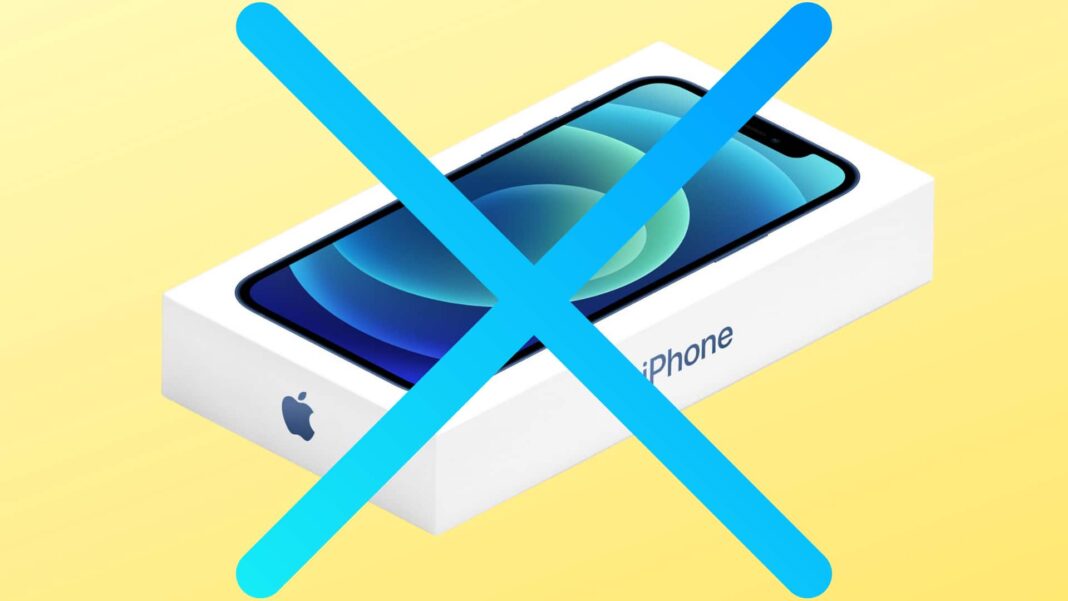 iPhone 12 crossed out