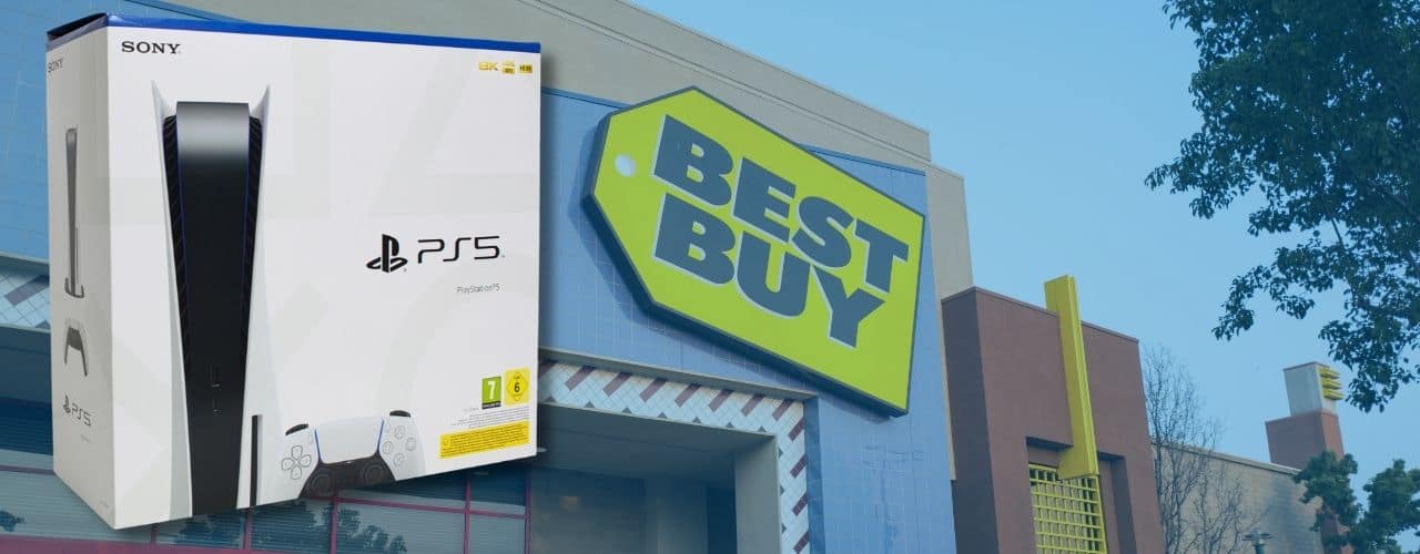 best buy with ps5 box