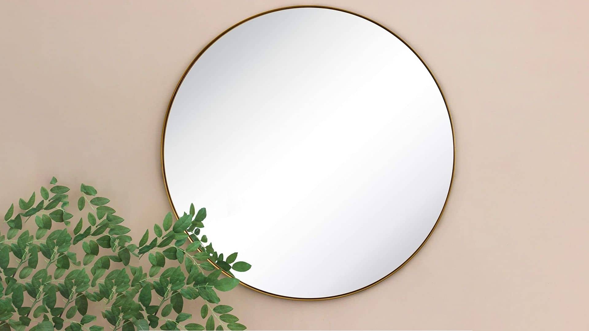 GRACTO 30” Circle Brush Gold Mirror