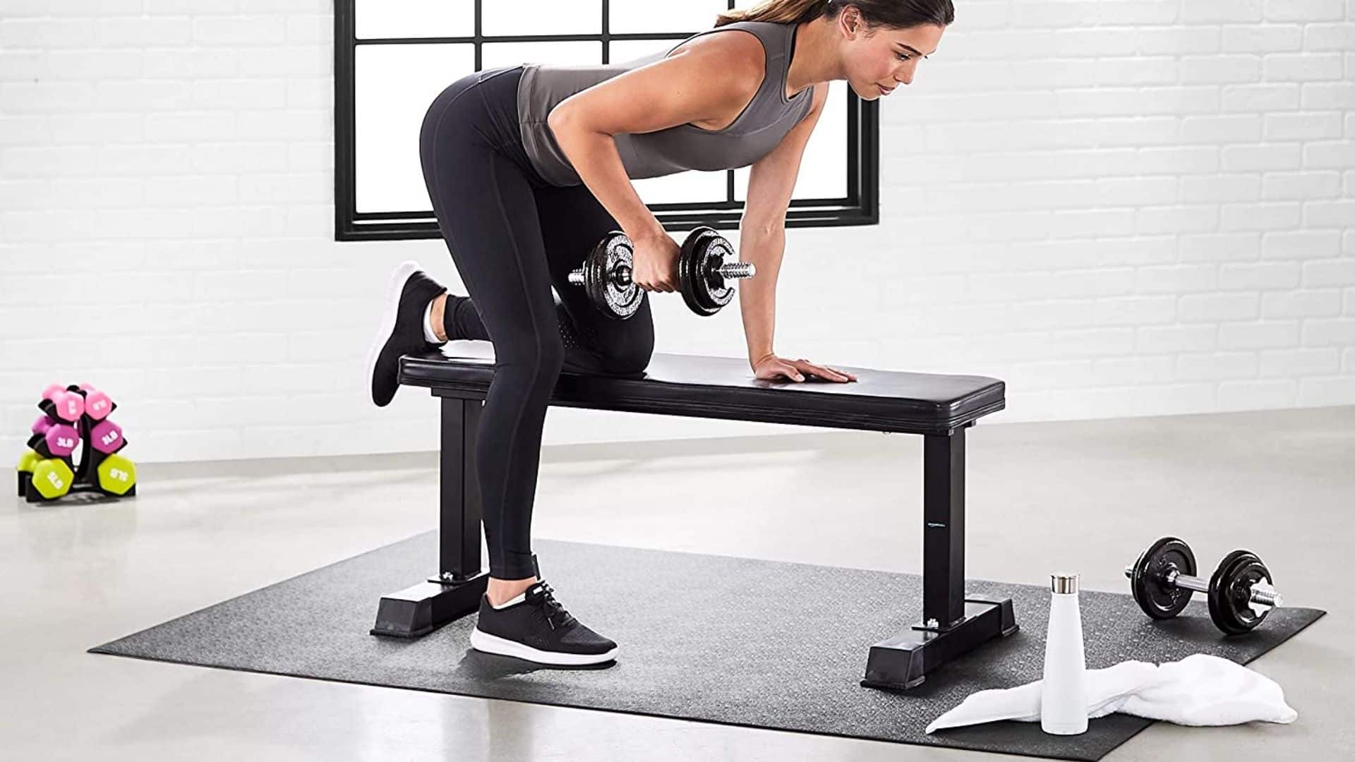 Amazon Basics High Density Exercise Equipment and Treadmill Mat