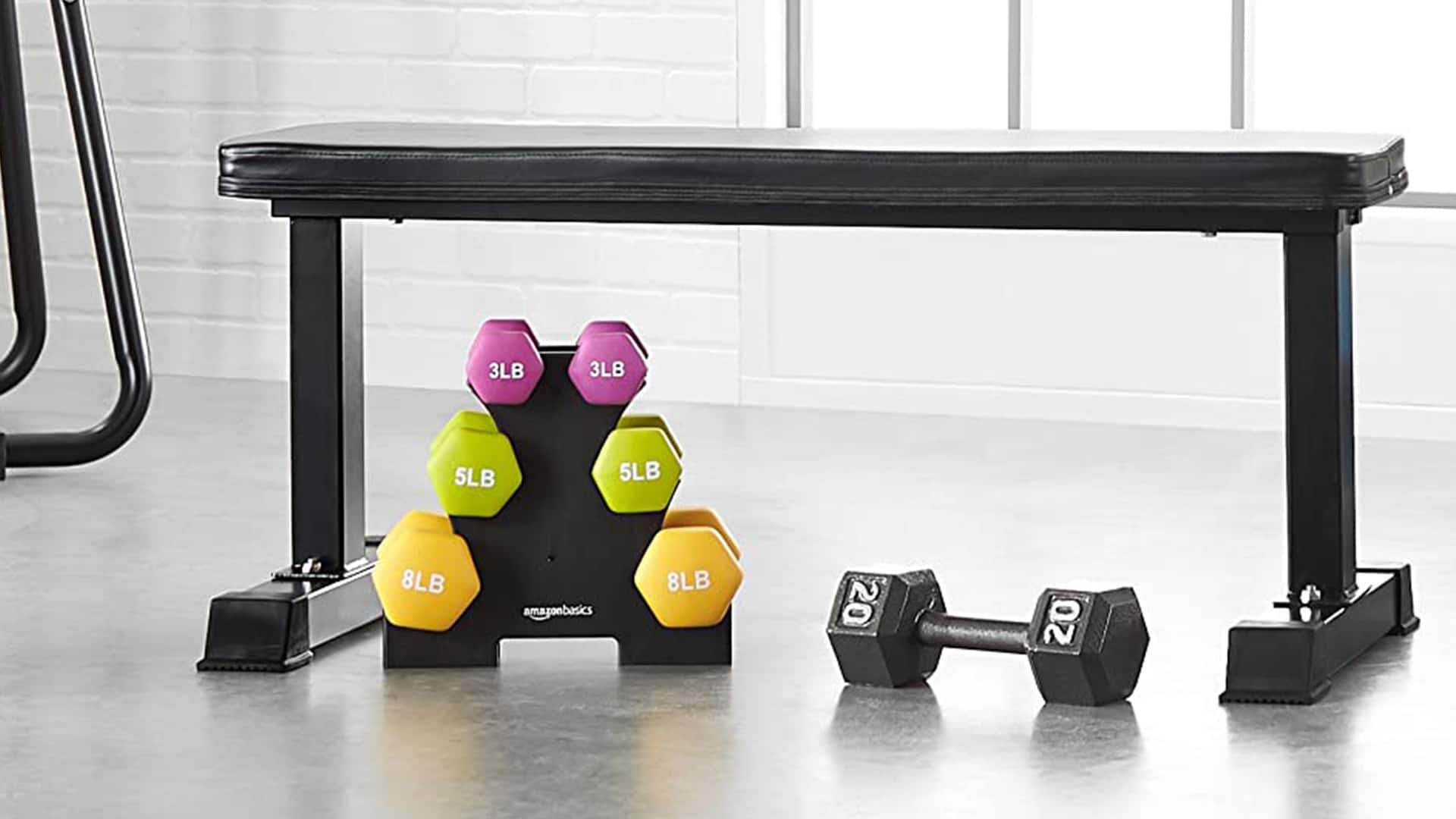 amazon basics bench for home gym in stock