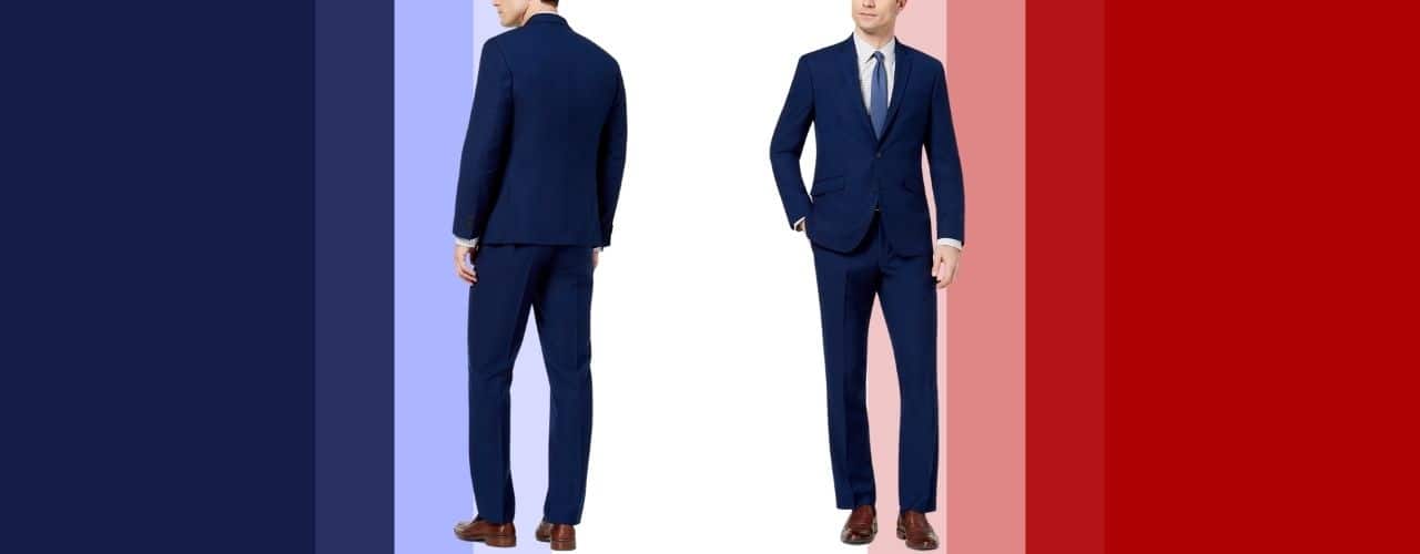 Kenneth Cole Reaction Modern Blue Solid Suit