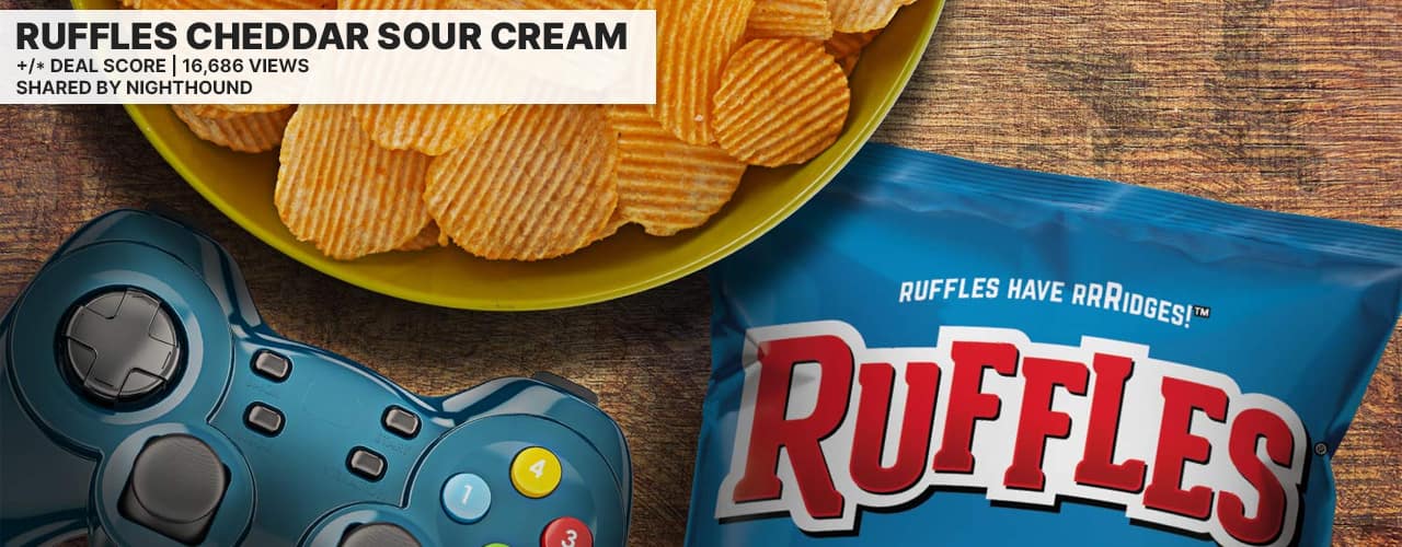 Ruffles Sour cream Cheese Price Mistake Inbody controller and bowl on table
