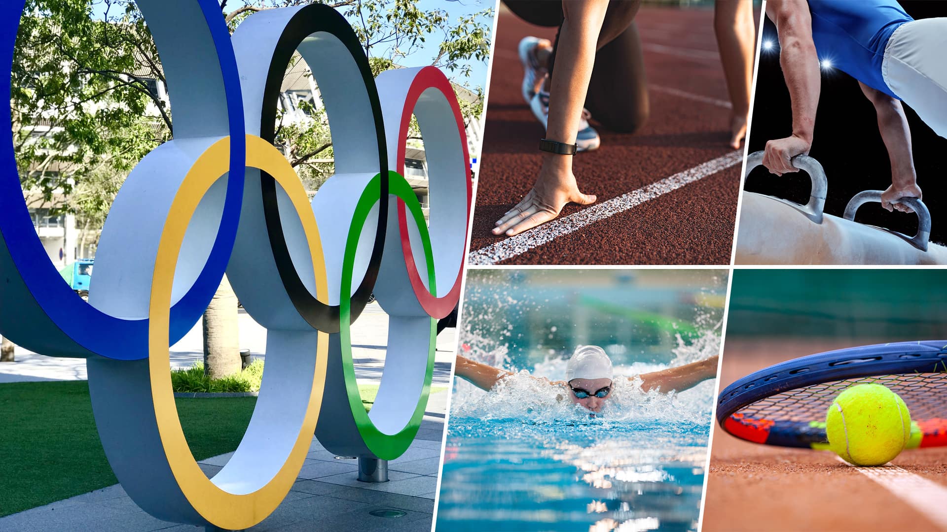 symbol olympics outdoors and various sports track running swimming tennis and gymnastics v3