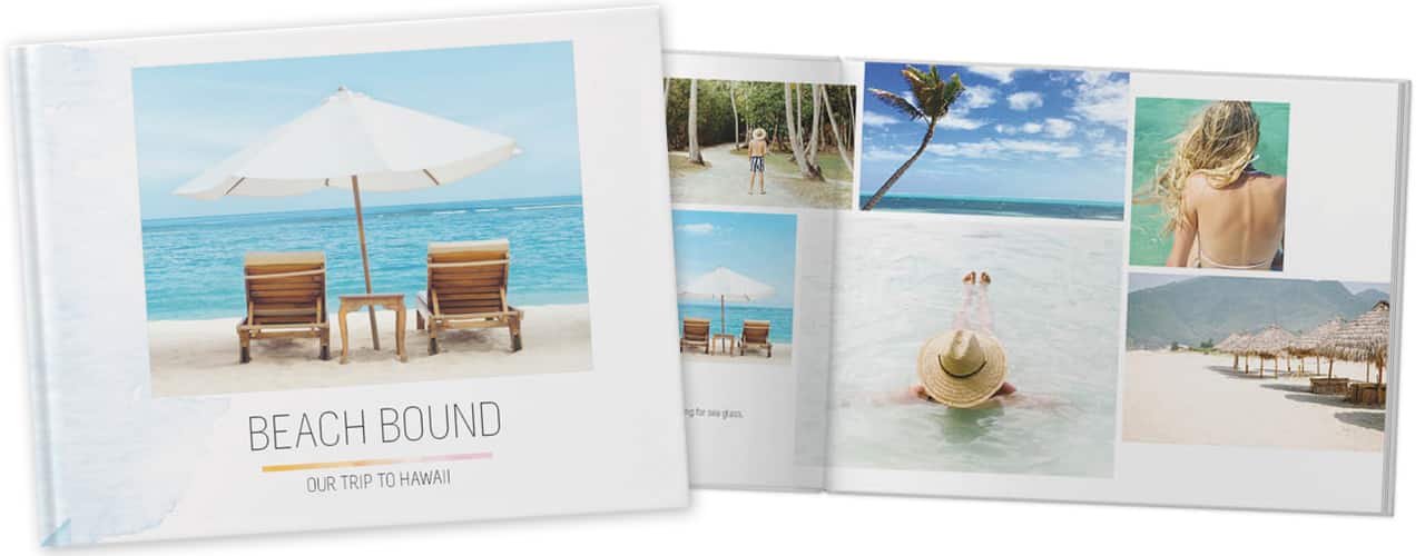 Beach Bliss Photo Book on white background