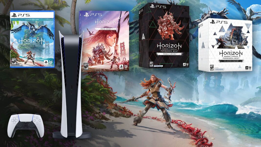Horizon Forbidden West editions for PS5