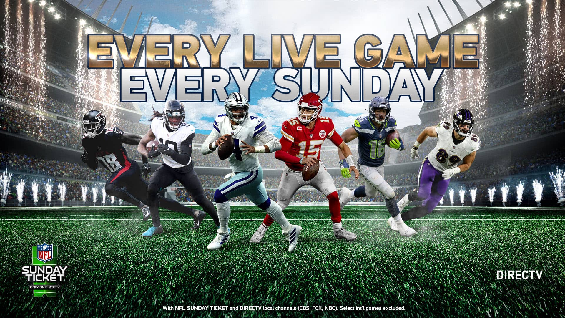 directv sunday ticket channels today