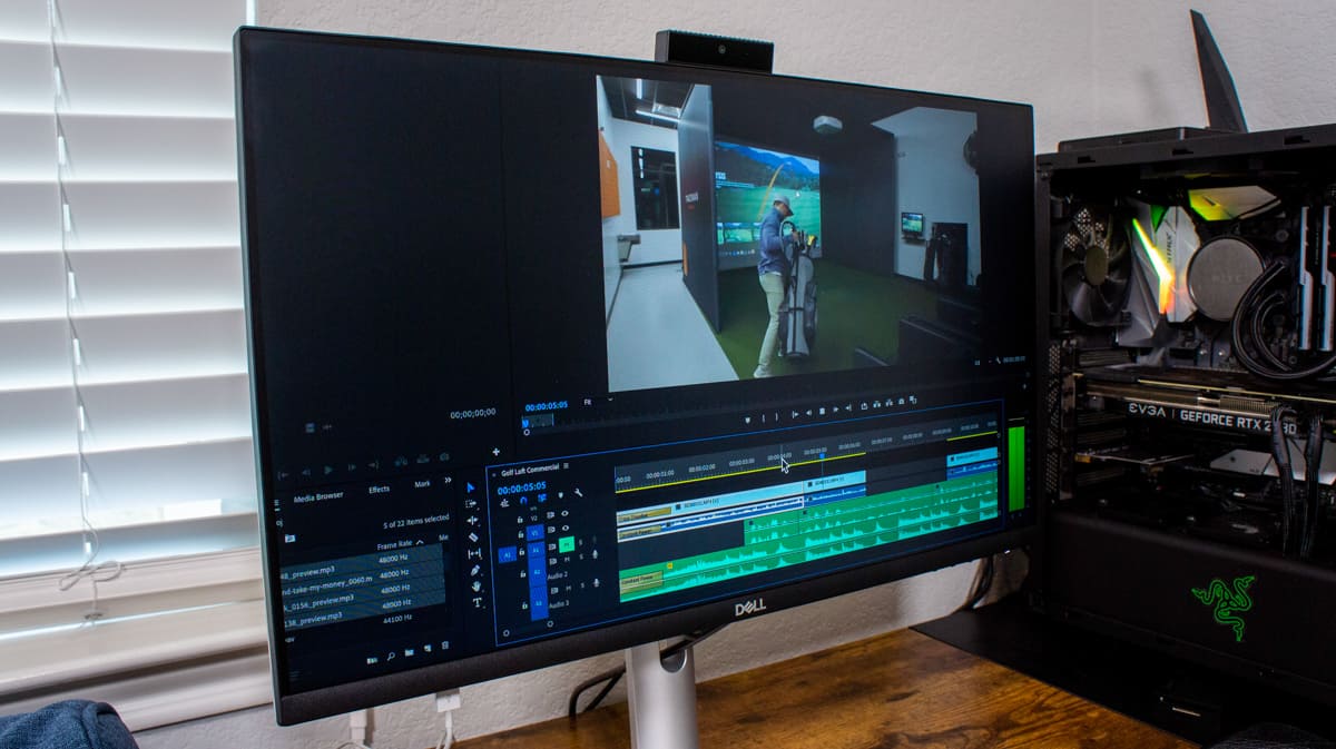 Video editing on dell monitor
