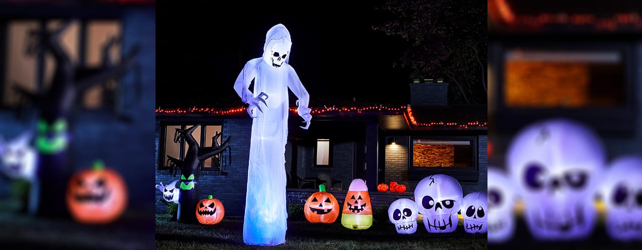 12 ft inflatable ghost halloween decoration