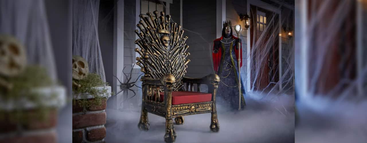 Iron throne halloween decoration