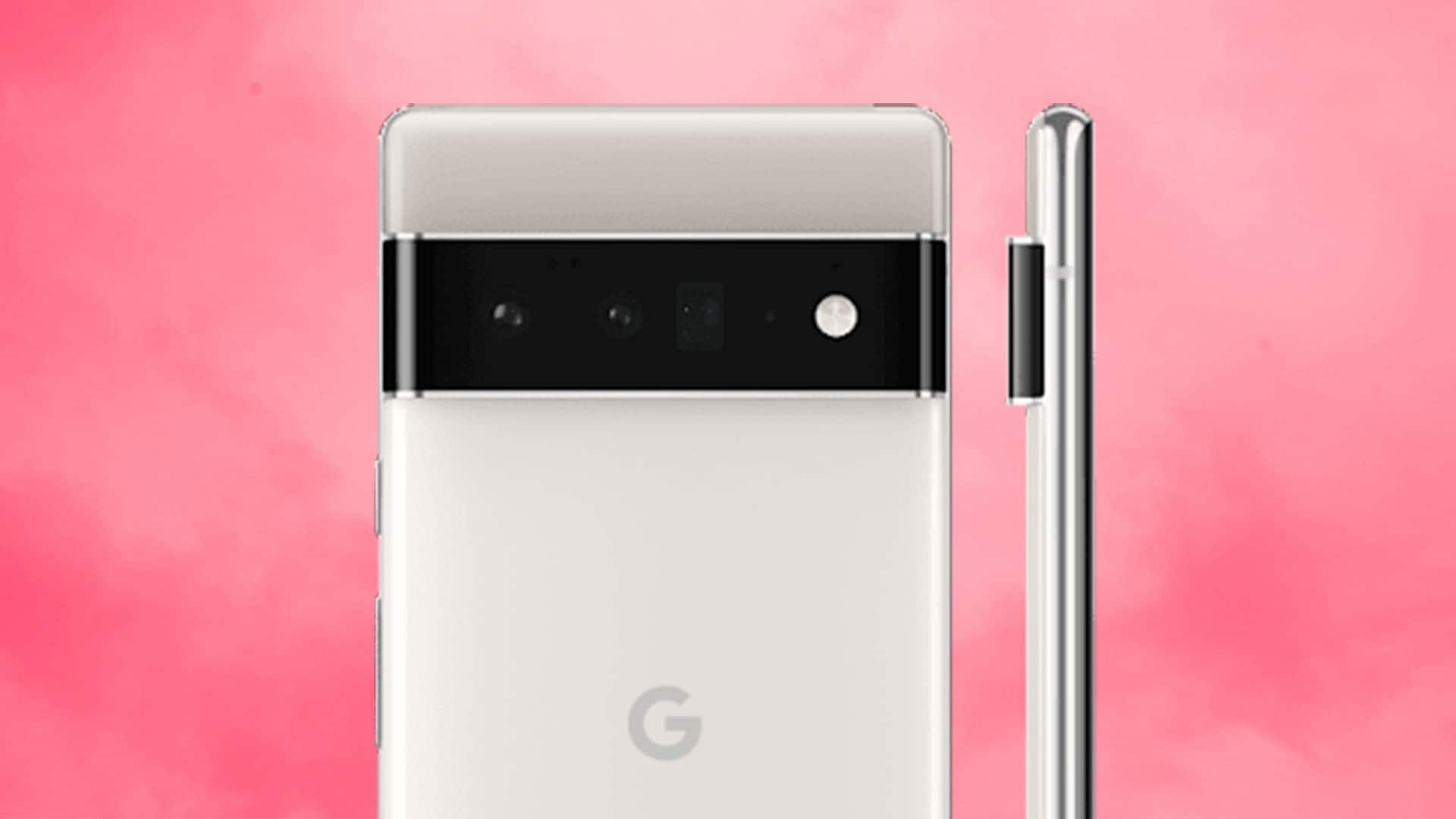 Google Pixel 6 Pro on pink background