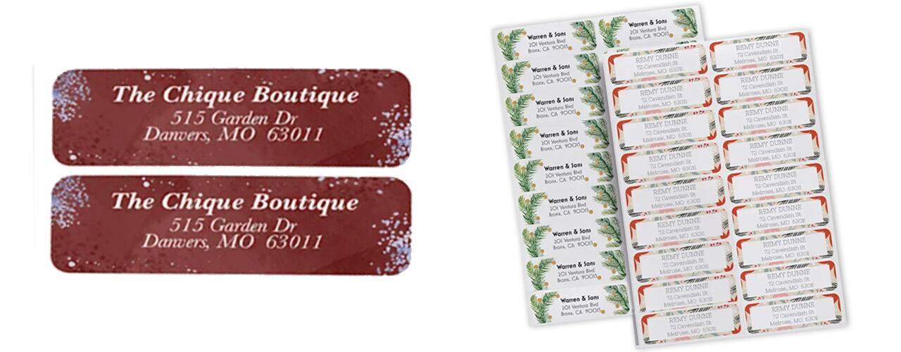 Holiday Mailing labels