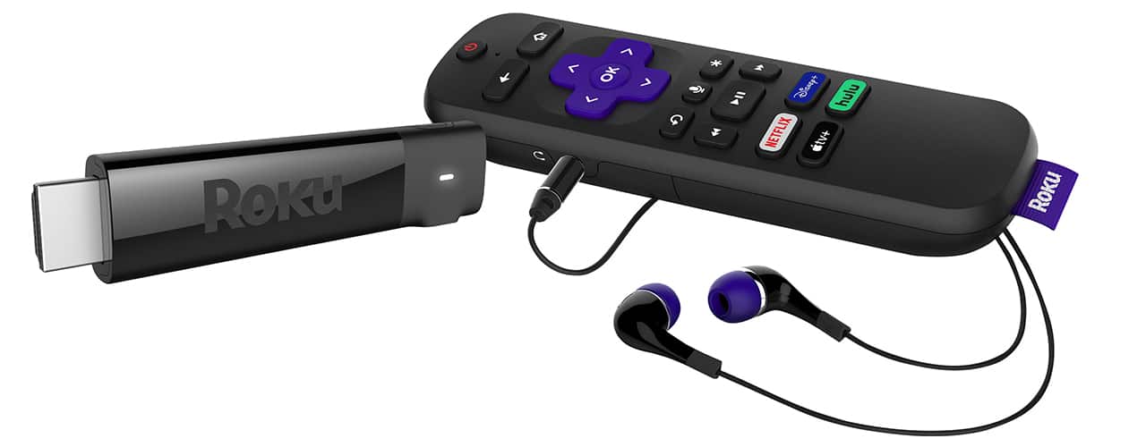 Roku - Streaming Stick+ 4K Headphone Edition with Voice Remote
