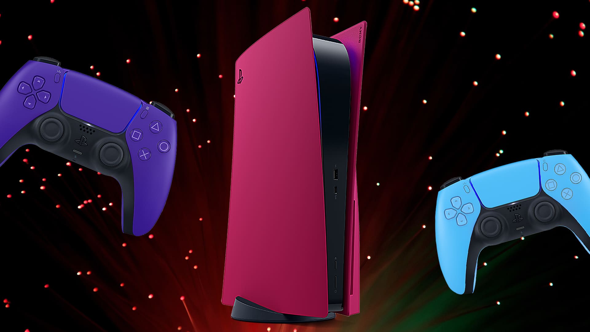 NEW PS5 Console Covers: Midnight Black & Cosmic Red 