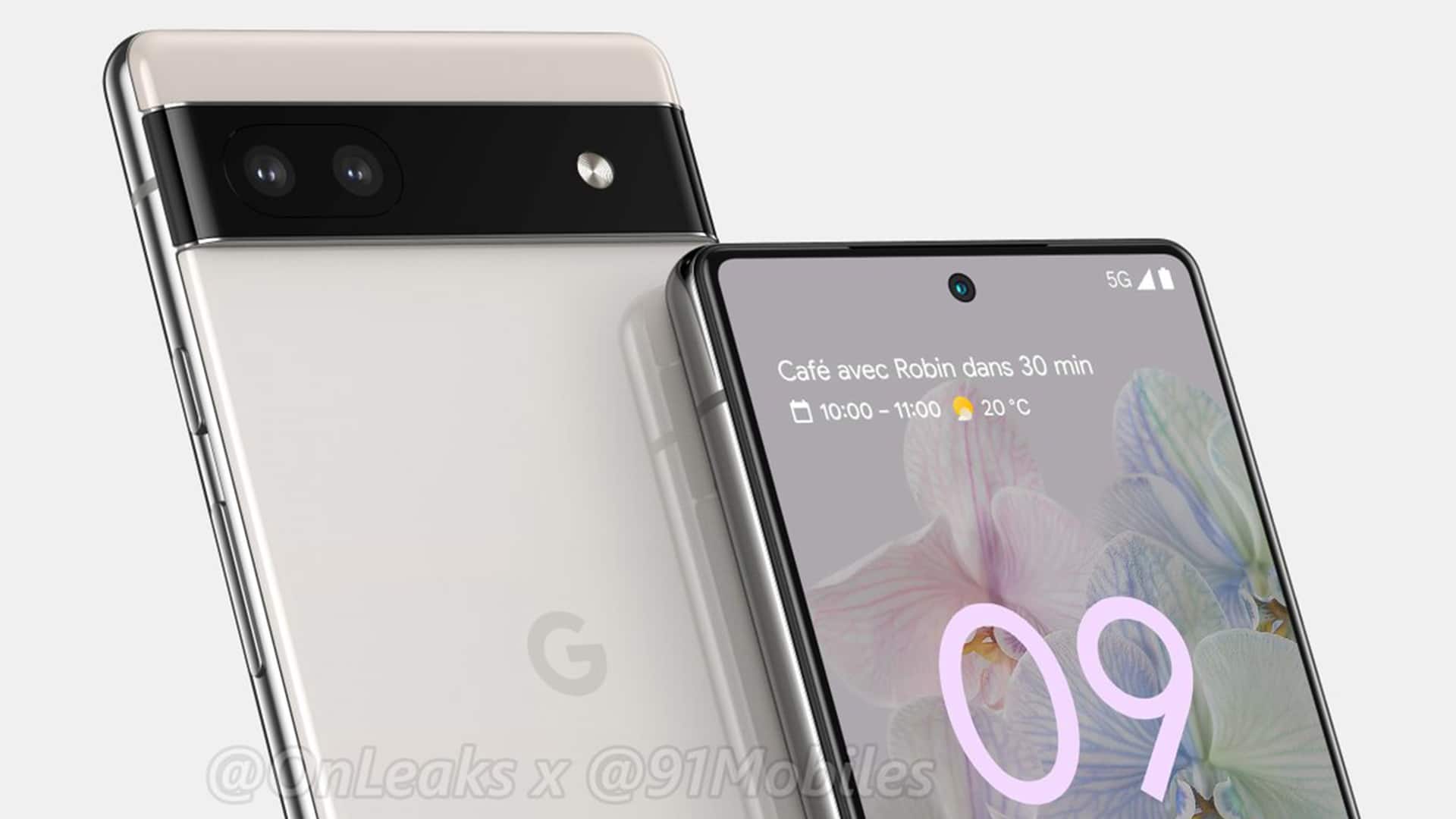 leaked images of the google pixel 6a