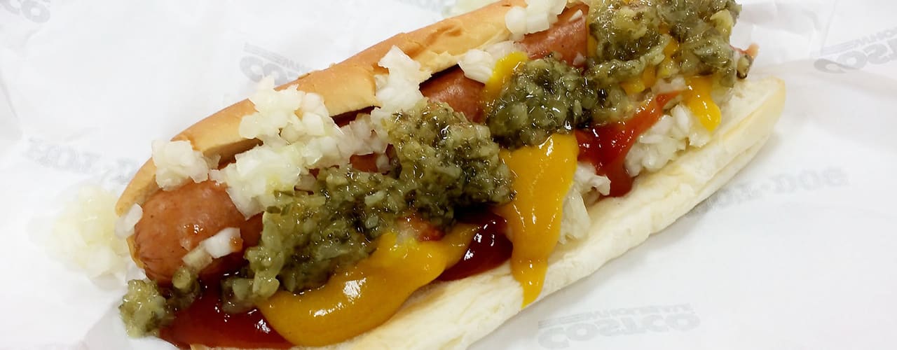 hot dog from costco food court