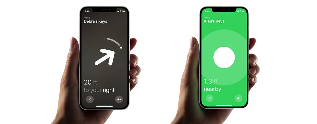 phones looking for keys with airtags