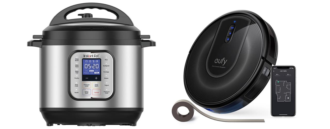 Instant pot and Anker eufy RoboVac G30 Verge
