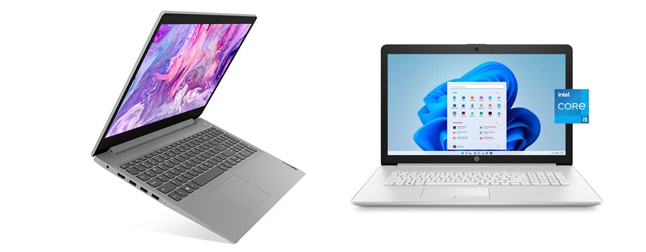 Lenovo Ideapad 3i and HP 17.3" FHD