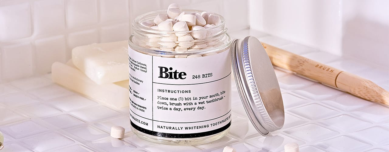 Bite toothpaste tablets