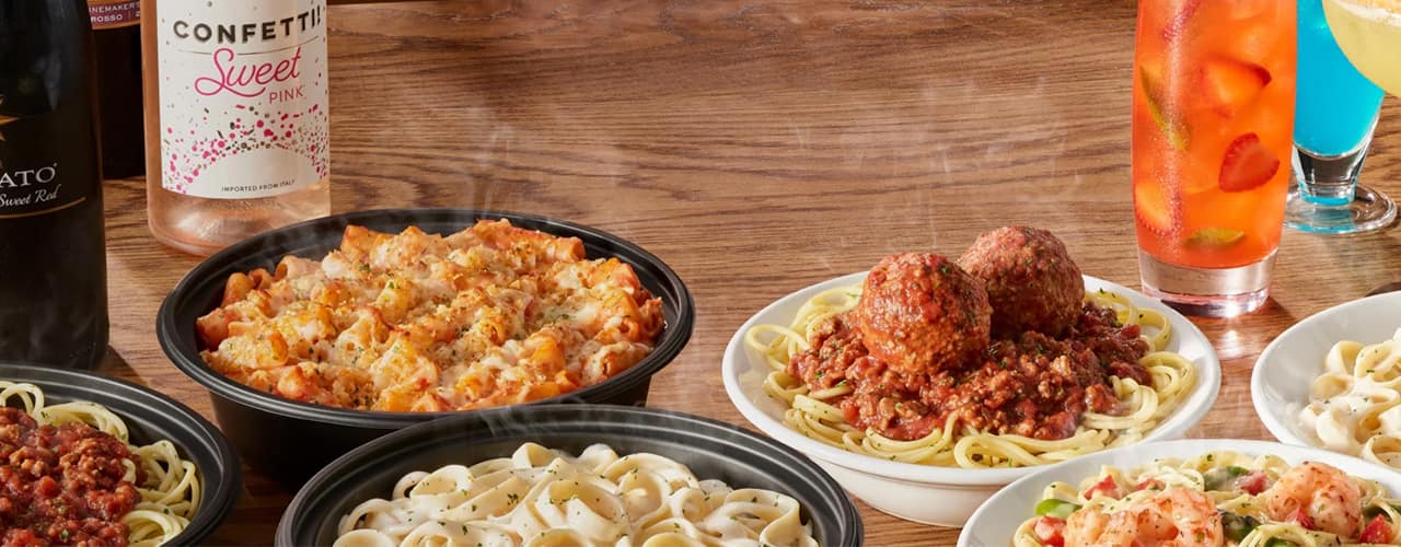 Olive Garden Deals 7.99 Lunch Specials, 5 Entrees & Unlimited Sides