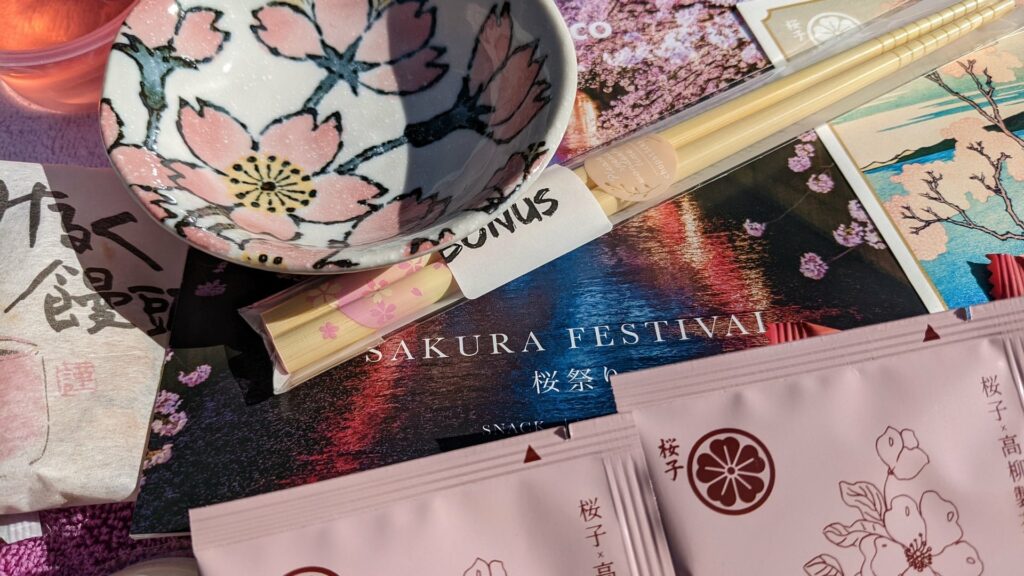 Sakuraco Sakura Festival Box Close-Up