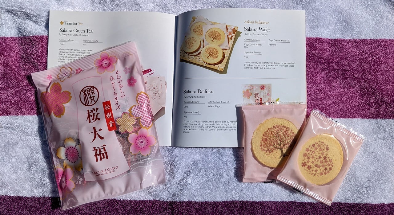Sakuraco Sakura Festival Box Booklet and Snacks