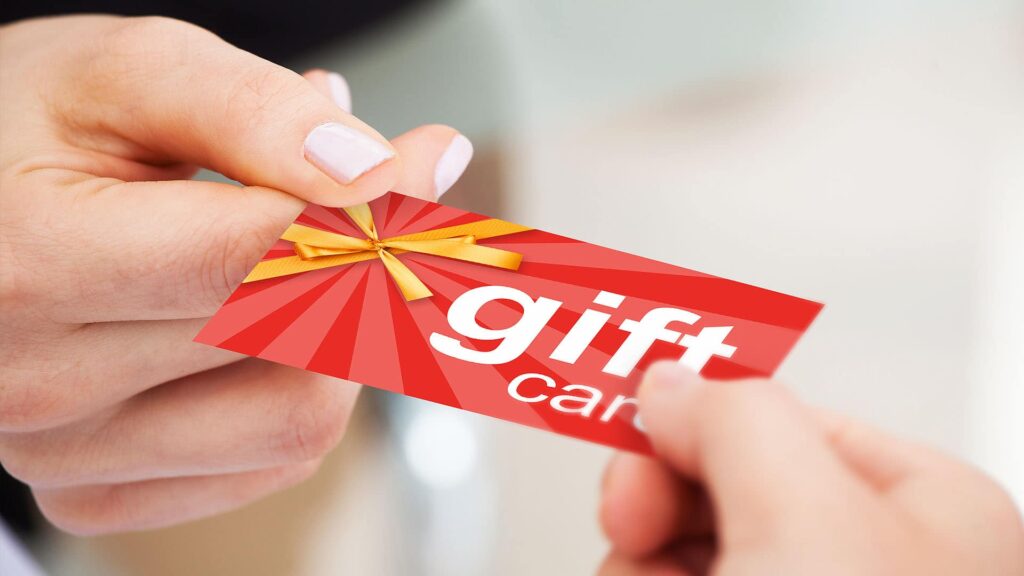 Handing off a Giftcard