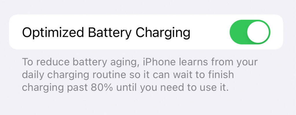 Optimized battery charging