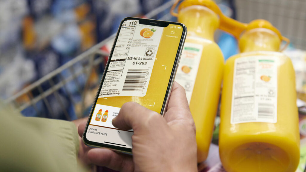 Sams Club price scanner Orange Juice