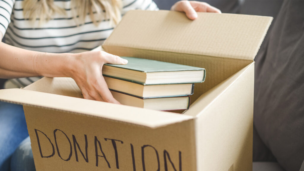 book donation box