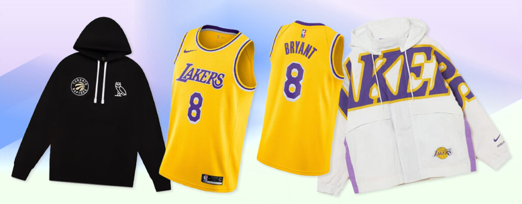 StockX NBA apparel collage