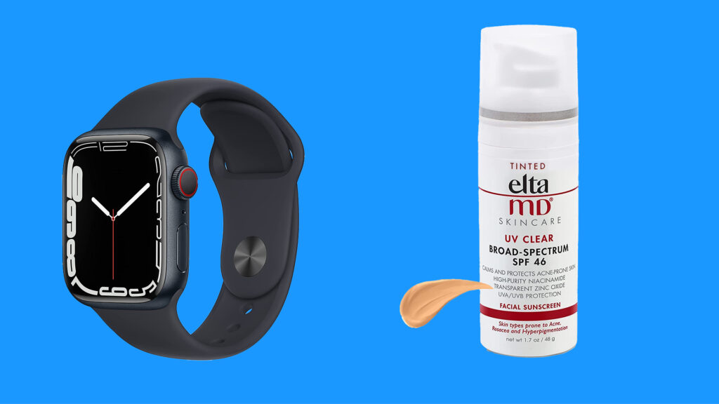Apple watch and tinted moisturizer
