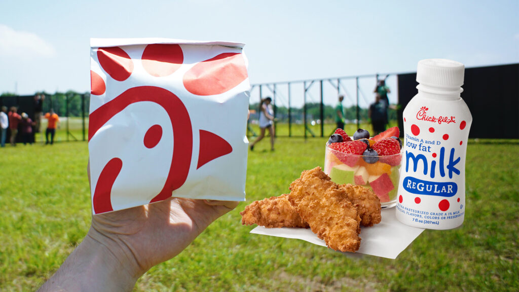 Chick-fil-A kids meal and bag