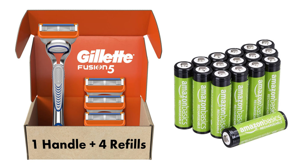Gillette Razors and Amazon batteries
