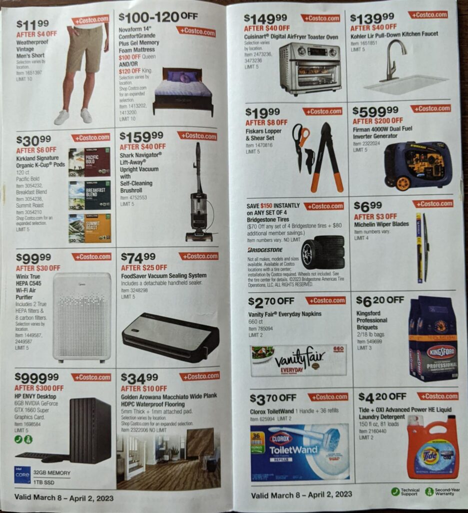 Costco coupon book march 2023 ad scan prices