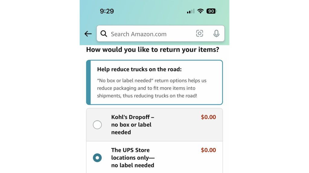 amazon return process