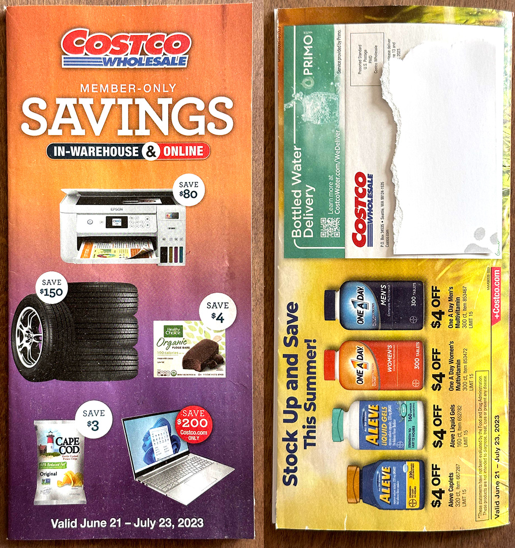 Costco Coupon Mailer